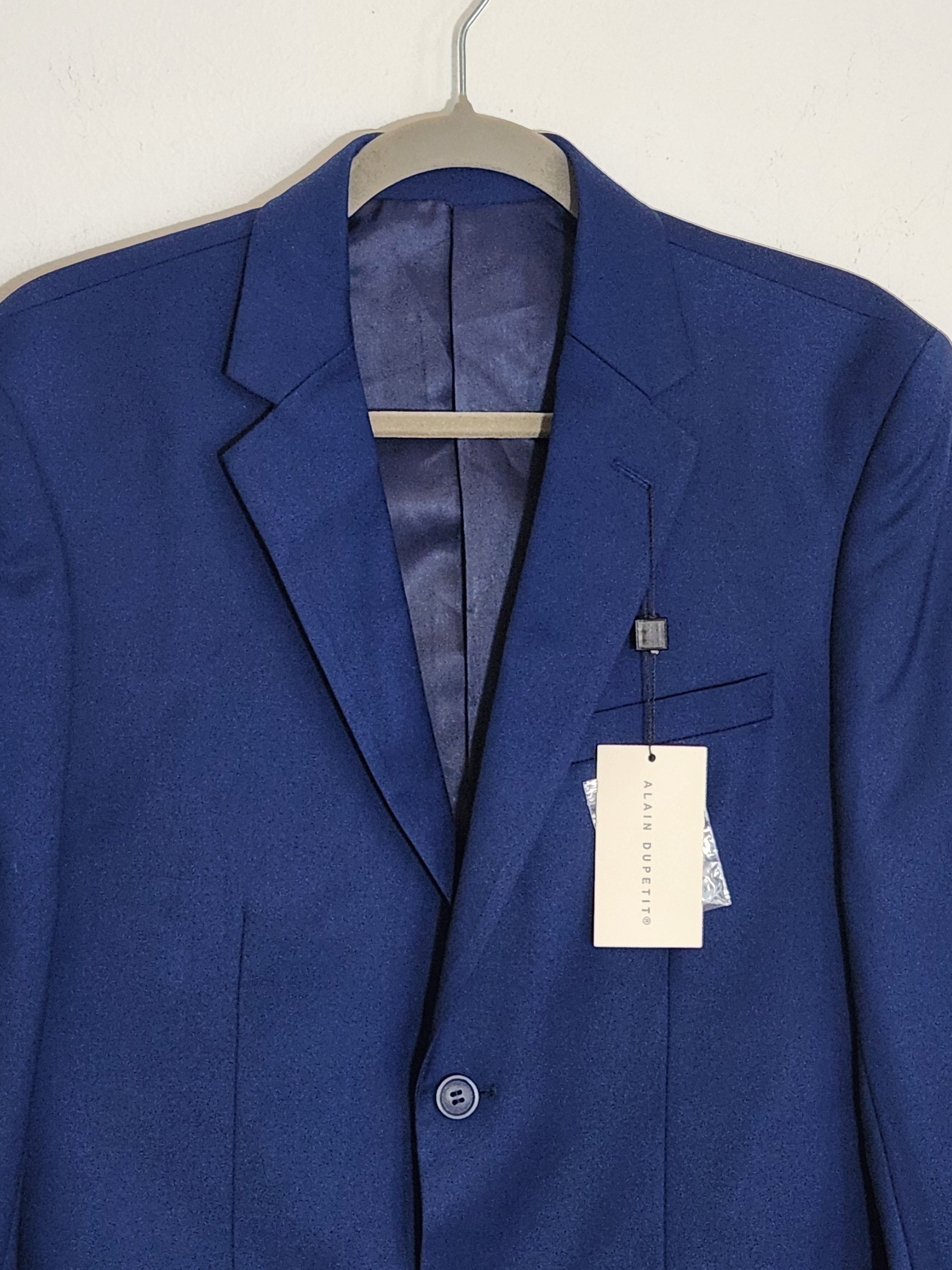 Alain Dupetit Two Button Blue Blazer Size 36s Nwt — image 2 of 8